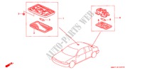LUCE INTERIORE per Honda ACCORD 2.0 4 Porte 5 velocità manuale 1991