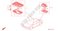 LUCE INTERIORE per Honda ACCORD 2.0 4 Porte 5 velocità manuale 1992