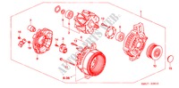 ALTERNATORE(DENSO) (DIESEL) per Honda CIVIC 2.2 COMFORT    DPF 5 Porte 6 velocità manuale 2007