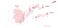 TUBO ACQUA(RH)(DIESEL) per Honda CIVIC 2.2 EX 5 Porte 6 velocità manuale 2007