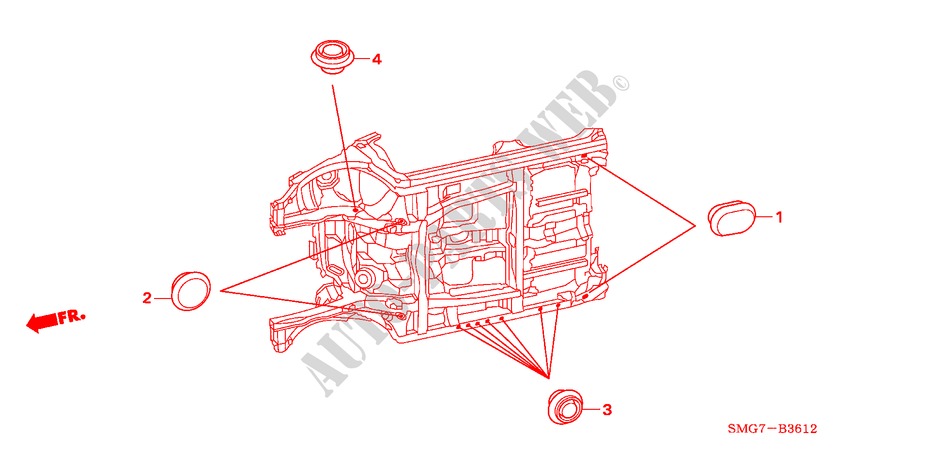 ANELLO DI TENUTA(INFERIORE) per Honda CIVIC 1.4 SPORT 5 Porte 6 velocità manuale 2008