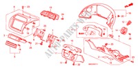 ABBELLIMENTO STRUMENTI(RH)(LATO GUIDATORE) per Honda CIVIC 1.4 GT 5 Porte cambioautomatico 2010