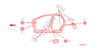 ANELLO DI TENUTA(LATO) per Honda CIVIC 1.8 SPORT 5 Porte 6 velocità manuale 2009