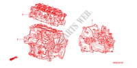 ARREDO DI MONT. MOTORE/ASS. TRASMISSIONE(1.4L) per Honda CIVIC 1.4 GT 5 Porte cambioautomatico 2010