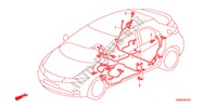 BARDATURA FILO(LH)(2) per Honda CIVIC 1.4 GT 5 Porte 6 velocità manuale 2010