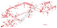 CONDOTTO SCARICO/SILENZIATORE(1.8L) per Honda CIVIC 1.8 EXECUTIVE 5 Porte 6 velocità manuale 2009
