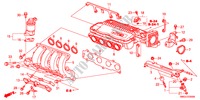 MOLTEPLICE ASPIRAZIONE(1.4L) per Honda CIVIC 1.4 GT 5 Porte 6 velocità manuale 2010