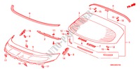 PARAVENTO POSTERIORE per Honda CIVIC 2.2 EXECUTIVE 5 Porte 6 velocità manuale 2009