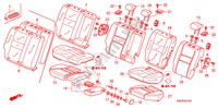 SEDILE POSTERIORE per Honda CIVIC 2.2 ES 5 Porte 6 velocità manuale 2010