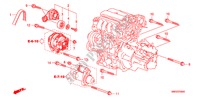 TIRANTE ALTERNATORE(1.4L) per Honda CIVIC 1.4 GT 5 Porte cambioautomatico 2010