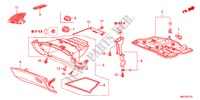 ABBELLIMENTO STRUMENTI(RH)(LATO PASSEGGERO) per Honda CIVIC 1.8GT    AUDIOLESS 5 Porte 5 velocità automatico 2011