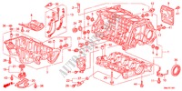 BLOCCO CILINDRO/SCODELLO OLIO(1.8L) per Honda CIVIC 1.8VXI 5 Porte 6 velocità manuale 2011