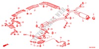 CONDOTTO SCARICO/SILENZIATORE(1.4L) per Honda CIVIC 1.4GT    AUDIOLESS 5 Porte cambioautomatico 2011