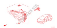 LUCE NEBBIA per Honda CIVIC 2.2SPORT 5 Porte 6 velocità manuale 2011
