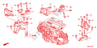 MONTATORI MOTORE(DIESEL) per Honda CIVIC 2.2S 5 Porte 6 velocità manuale 2011