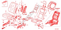 SEDILE ANTERIORE(D.) per Honda CIVIC 1.8GT 5 Porte 6 velocità manuale 2011