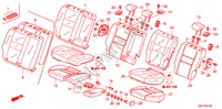 SEDILE POSTERIORE per Honda CIVIC 1.4GT 5 Porte cambioautomatico 2011