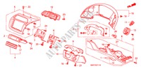 ABBELLIMENTO STRUMENTI(RH)(LATO GUIDATORE) per Honda CIVIC 1.8 TYPE S 3 Porte cambioautomatico 2009