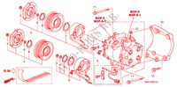 ARIA CONDIZIONATA (COMPRESSORE) (DIESEL) per Honda CIVIC 2.2 BASE 3 Porte 6 velocità manuale 2007