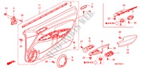 FODERAMENTO PORTIERA(RH) per Honda CIVIC 2.0 TYPE R 3 Porte 6 velocità manuale 2009