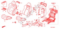 SEDILE ANTERIORE(S.) (2.0L) per Honda CIVIC 2.0 TYPE R   CHAMP 3 Porte 6 velocità manuale 2009