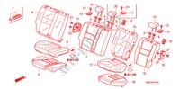 SEDILE POSTERIORE per Honda CIVIC 1.8 TYPE S 3 Porte 6 velocità manuale 2009