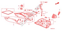 ABBELLIMENTO STRUMENTI(LH)(LATO PASSEGGERO) per Honda CIVIC 2.0 TYPE-R    PLUS 3 Porte 6 velocità manuale 2011