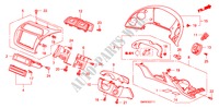 ABBELLIMENTO STRUMENTI(RH)(LATO GUIDATORE) per Honda CIVIC 1.8 BASE 3 Porte cambioautomatico 2010