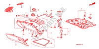 ABBELLIMENTO STRUMENTI(RH)(LATO PASSEGGERO) per Honda CIVIC 1.8 TYPE-S    PLUS 3 Porte cambioautomatico 2010