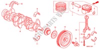 ALBERO A GOMITI/PISTONE(2.0L) per Honda CIVIC 2.0 TYPE-R    PLUS 3 Porte 6 velocità manuale 2011