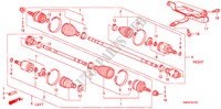 ALBERO AVVIAMENTO ANT.(1.4L) per Honda CIVIC 1.4 TYPE-S 3 Porte 6 velocità manuale 2010
