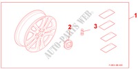 ALLOY WHEELS per Honda CIVIC 1.8 TYPE-S    PLUS 3 Porte 6 velocità manuale 2010
