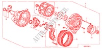 ALTERNATORE(MITSUBISHI)(1.8L) per Honda CIVIC 1.8 BASE 3 Porte 6 velocità manuale 2011