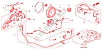 ANTENNA RADIO(LH) per Honda CIVIC 1.4 TYPE-S 3 Porte cambioautomatico 2011