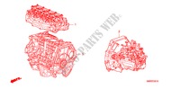 ARREDO DI MONT. MOTORE/ASS. TRASMISSIONE(1.8L) per Honda CIVIC 1.8 TYPE-S 3 Porte cambioautomatico 2011