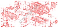 BLOCCO CILINDRO/SCODELLO OLIO(1.8L) per Honda CIVIC 1.8 TYPE-S    PLUS 3 Porte 6 velocità manuale 2011