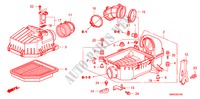 FILTRO ARIA(1.8L) per Honda CIVIC 1.8 TYPE-S    PLUS 3 Porte 6 velocità manuale 2011