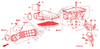 FILTRO ARIA(2.0L) per Honda CIVIC 2.0 TYPE-R 3 Porte 6 velocità manuale 2011