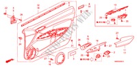 FODERAMENTO PORTIERA(LH) per Honda CIVIC 1.4 TYPE-S 3 Porte cambioautomatico 2011