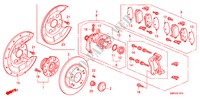 FRENO POSTERIORE per Honda CIVIC 1.4 TYPE-S 3 Porte 6 velocità manuale 2011