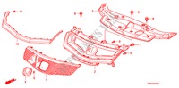 GRIGLIA ANTERIORE per Honda CIVIC 2.0 TYPE-R 3 Porte 6 velocità manuale 2011