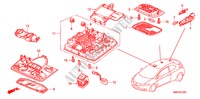 LUCE INTERIORE per Honda CIVIC 1.4 TYPE-S 3 Porte 6 velocità manuale 2011