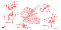 MONTATORI MOTORE(2.0L) per Honda CIVIC 2.0 TYPE-R    PLUS 3 Porte 6 velocità manuale 2011