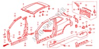 PANNELLI ESTERNI/PANNELLO POSTERIORE per Honda CIVIC 2.0 TYPE-R 3 Porte 6 velocità manuale 2011