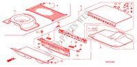 PAVIMENTO POSTERIORE per Honda CIVIC 2.0 TYPE-R 3 Porte 6 velocità manuale 2011