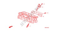 RINCULO SOPRA SPINA(1.4L) per Honda CIVIC 1.4 TYPE-S 3 Porte 6 velocità manuale 2011