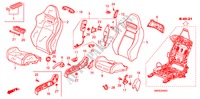 SEDILE ANTERIORE(D.)(2.0L) per Honda CIVIC 2.0 TYPE-R    PLUS 3 Porte 6 velocità manuale 2011