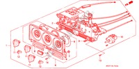 CONTROLLO RISCALDATORE per Honda CONCERTO 1.6I-16 4 Porte 5 velocità manuale 1990