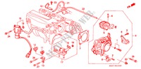 CORPO VALVOLA IMMISSIONE(PGM FI) (1.6L) per Honda CONCERTO 1.6I-16 4 Porte 4 velocità automatico 1990