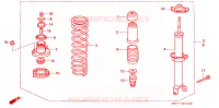 ASSORBITORE SCOSSE POST. per Honda ACCORD 2.3 ISR 4 Porte 5 velocità manuale 1994
